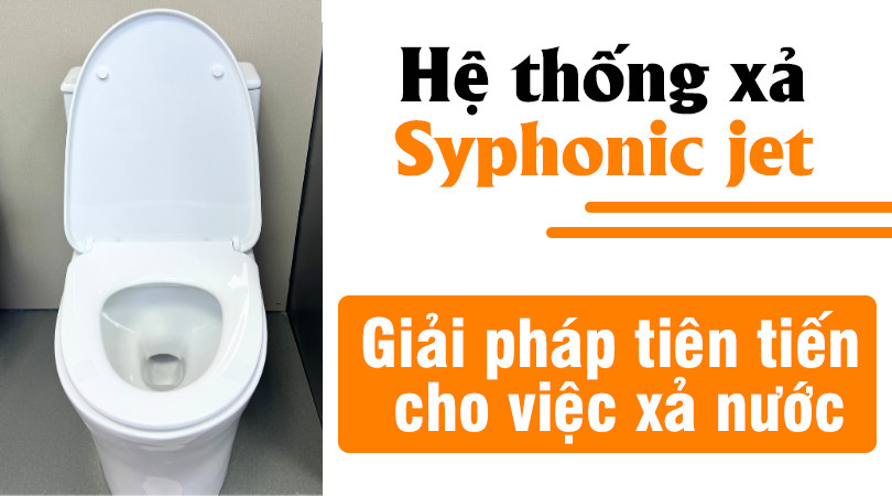 Bồn cầu Hafele 588.79.407 - Hệ thống xả Syphonic jet